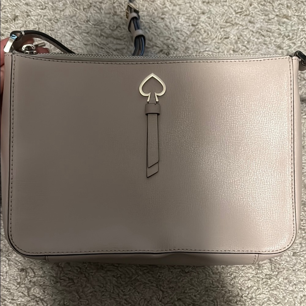 Kate Spade Pink Crossbody Bag with Saffiano Leather and Adjustable Strap